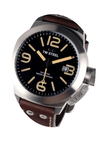 TW Steel CS32 Canteen Leather 50mm 10ATM...