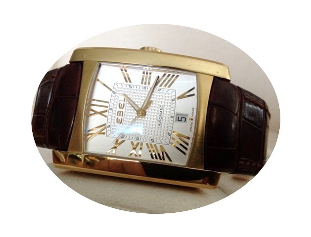 Ebel Brasilia Rose Gold White Roman Dial...