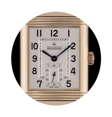 Jaeger-LeCoultre 18k Rose Gold Silver Di...