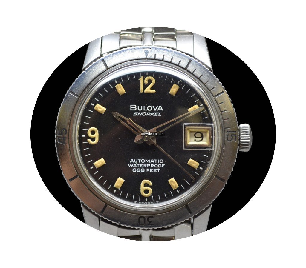 Bulova Snorkel 666 Feet Vintage Diver...