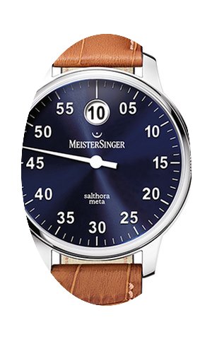 Meistersinger Salthora Meta 43mm Blue Di...