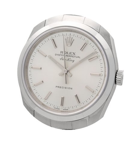 Rolex Air-King Precision Steel 34mm Silv...