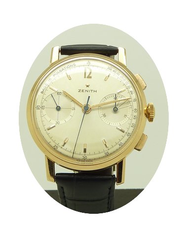Zenith NOS Vintage 18K Rose Gold Medico-...