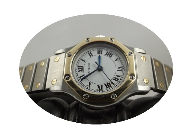 Cartier Santos Octagon automatique accia...