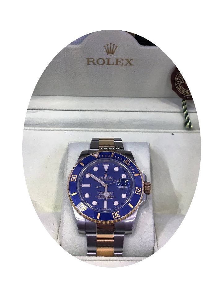 Rolex Submariner Steel/gold blue...