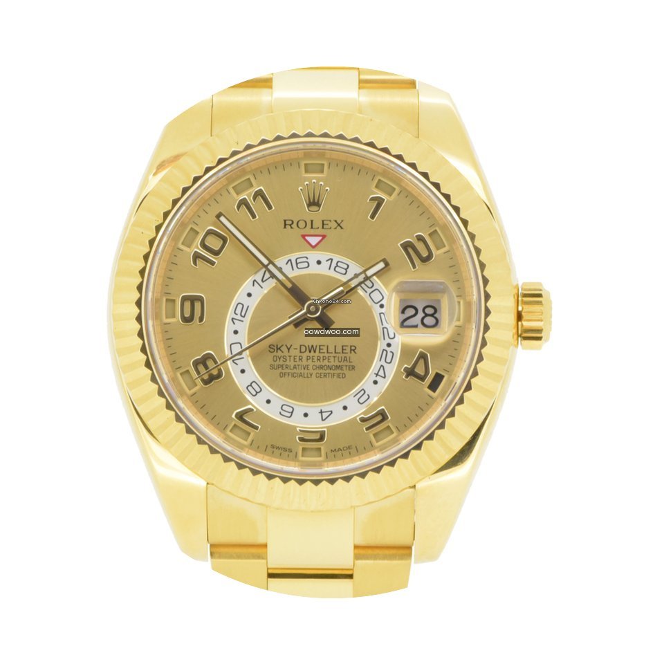 Rolex Sky-Dweller Yellow Gold Bracelet 3...