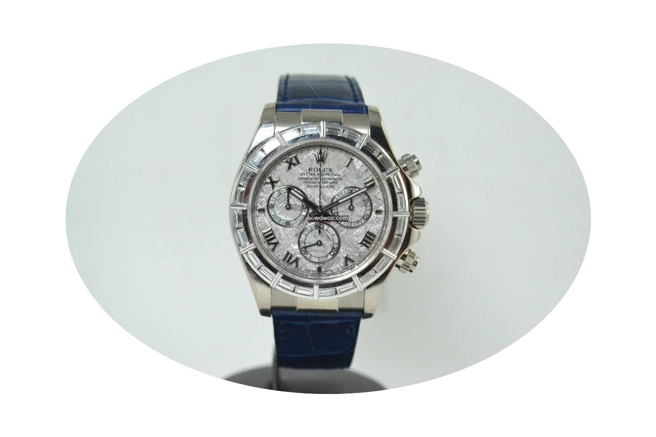 Rolex Daytona Baguette Bezel Meteorite...