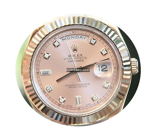 Rolex Mens President Day-date Ii 18k Ros...
