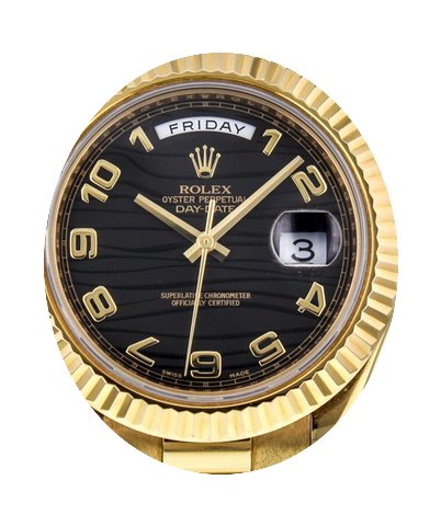 Rolex Day-Date II 218238-BLKAFP 41mm Bla...
