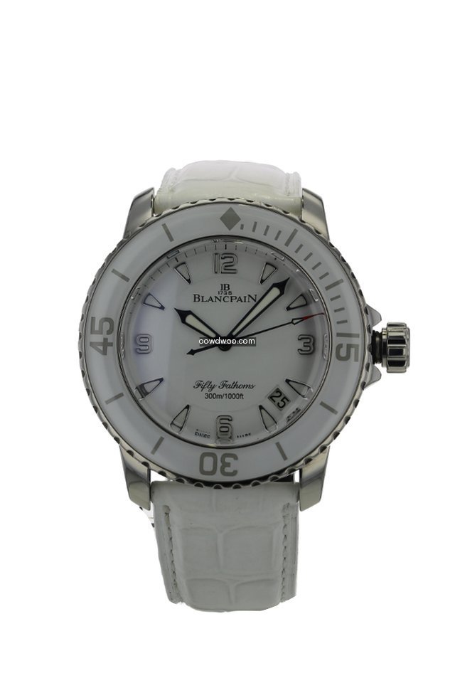 Blancpain Fifty Fathoms White (Pre owned...