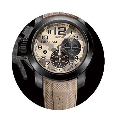Graham CHRONOFIGHTER OVERSIZE BLACK ARRO...