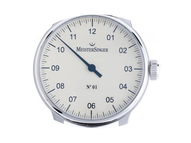 Meistersinger No.1 Einzeigeruhr Stahl Ha...