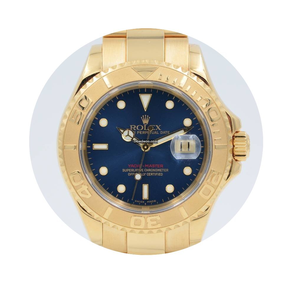 Rolex Yacht-Master Blue Dial 16628 Full ...
