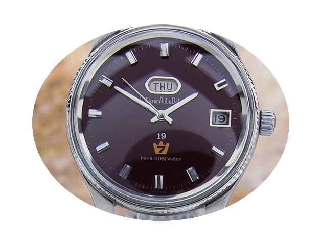 Citizen Auto Dater Vintage Rare Day Date...
