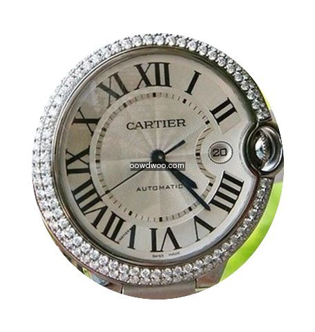 Cartier Steel Mens Ballon Bleu 42mm Watc...