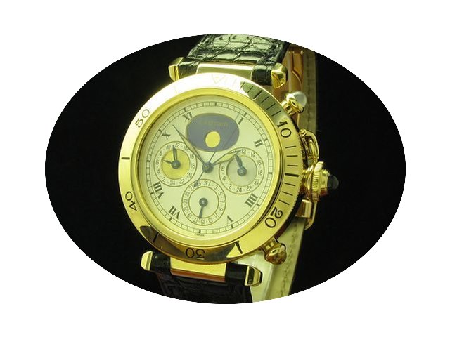 Cartier Pasha 3 Zeiten Herrenuhr Automat...