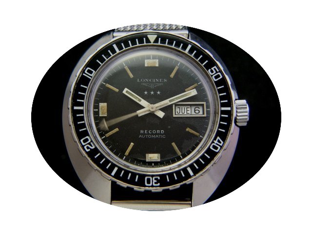 Longines Rare Vintage Record Diver Men's...