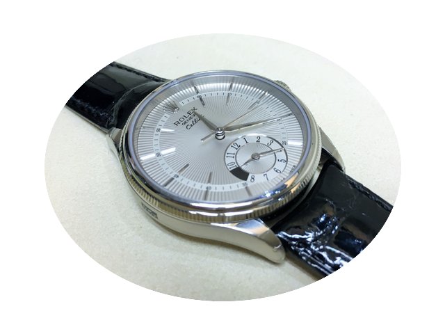 Rolex 50529 CELLINI DUAL TIME 18ct White...