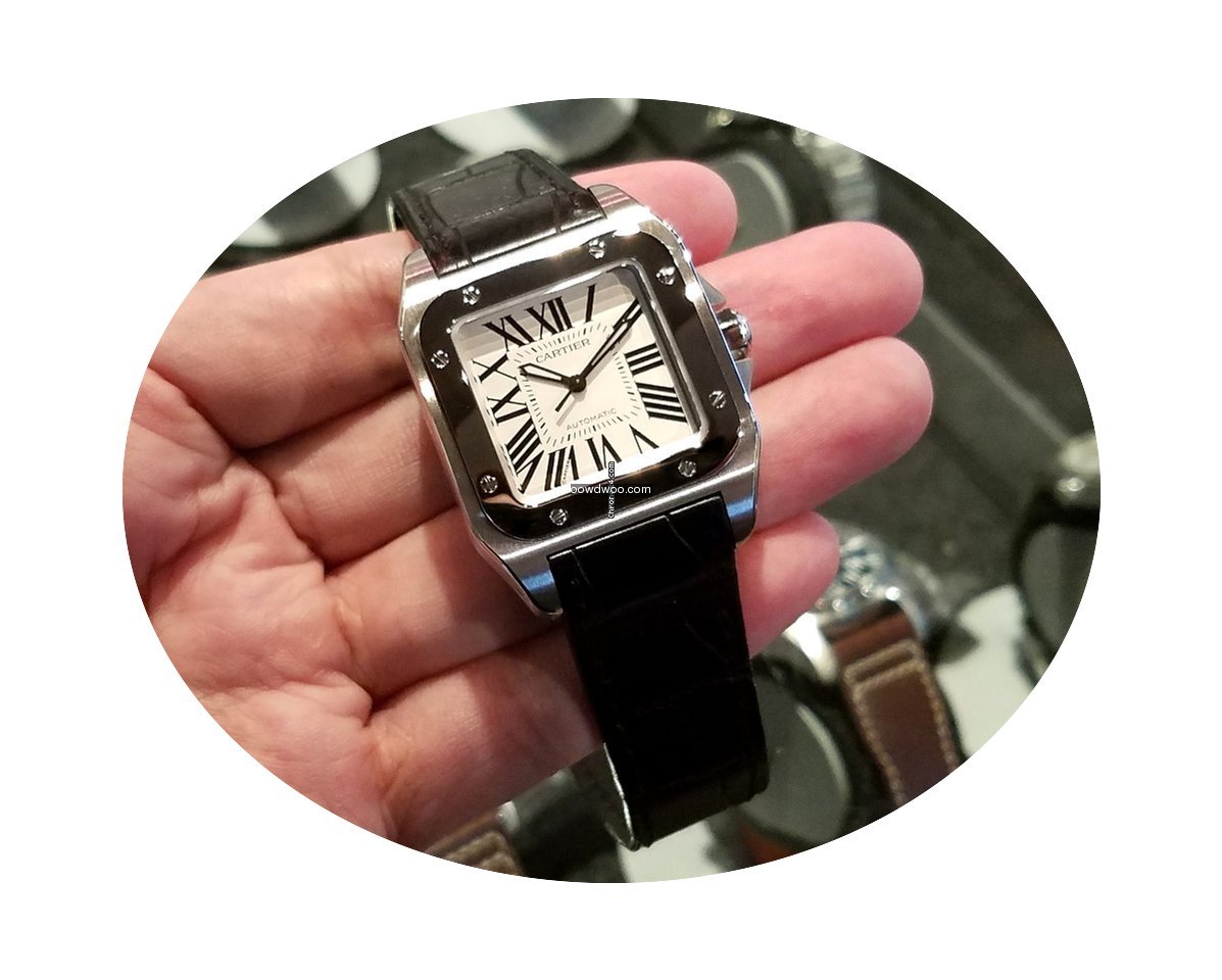 Cartier W20106X8 Santos 100 Watch 36mm...
