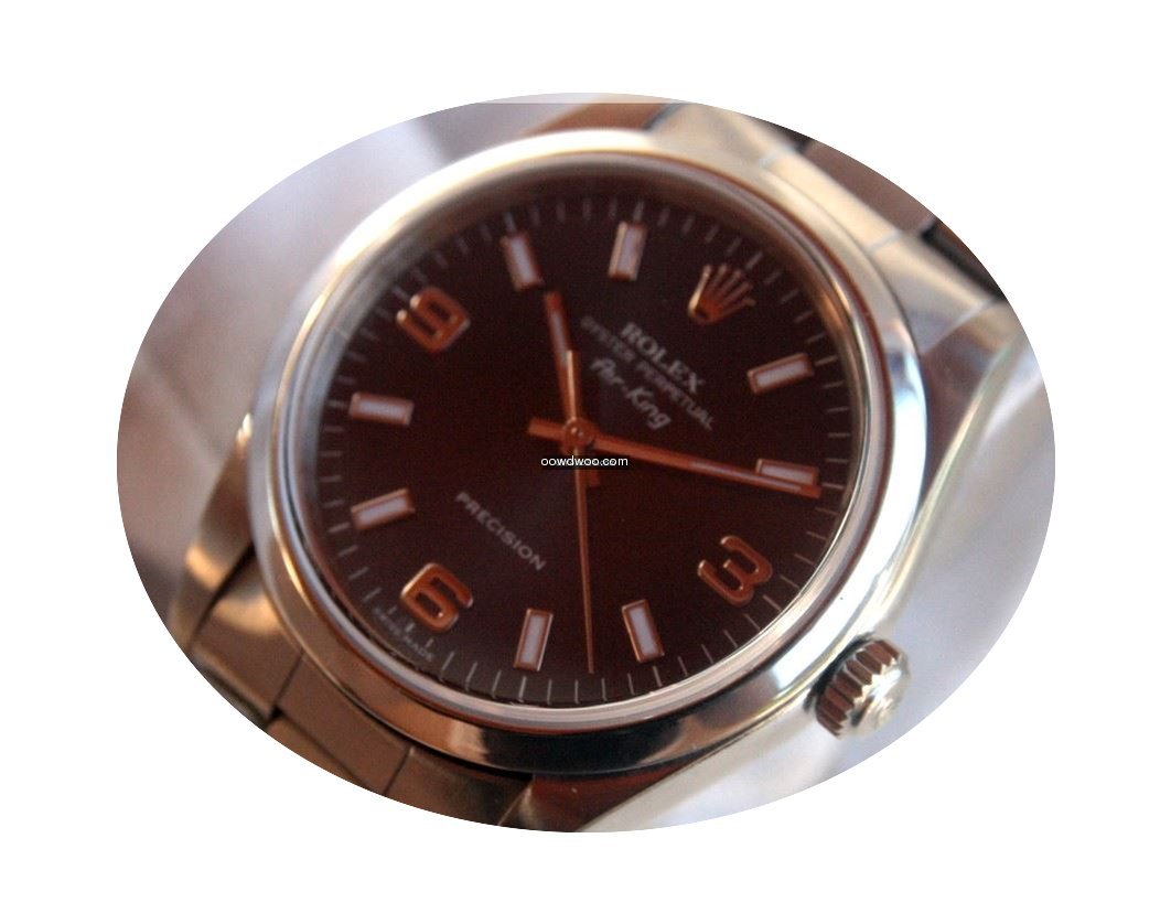 Rolex AIR KING blue PRECISION auto acier...
