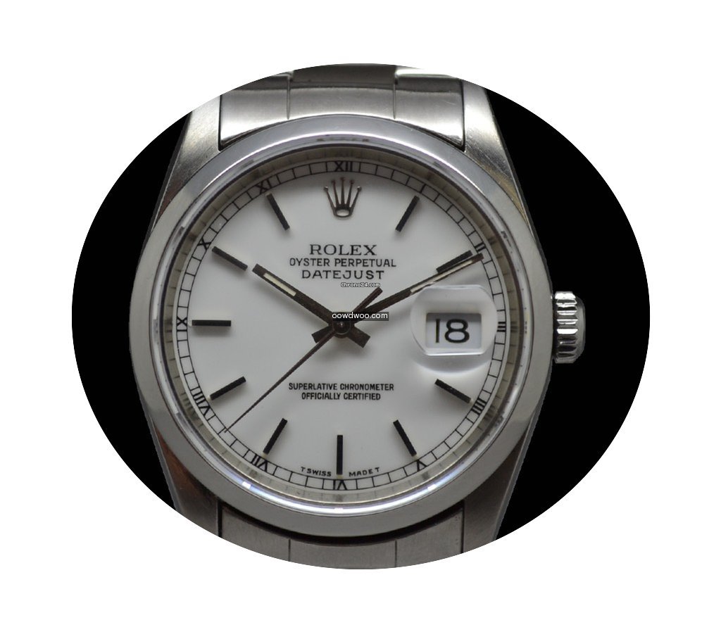 Rolex Datejust 16200 White Dial...