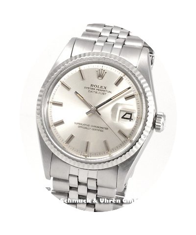 Rolex Date Just Chronometer mit Weißgol...