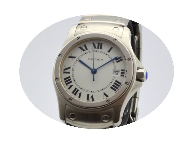 Cartier Santos Ronde Round Date...
