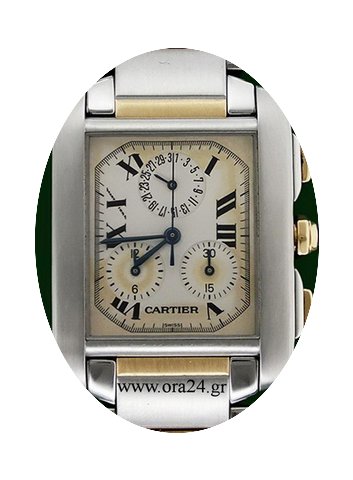 Cartier Tank Francaise Chronoflex 18k Go...