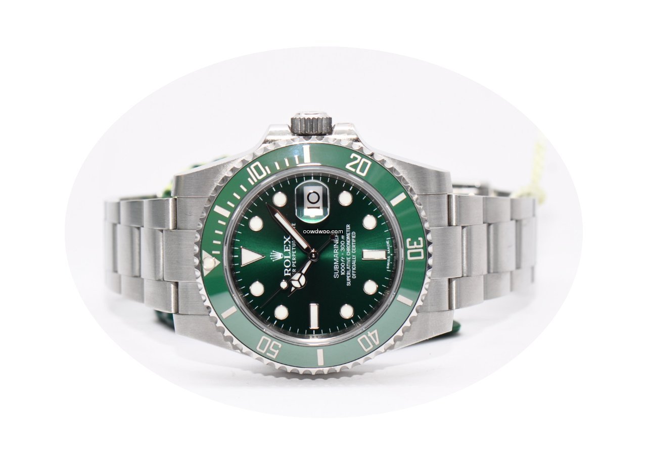 Rolex Submariner Stahl LV GREEN Ref. 116...