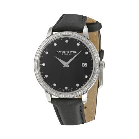 Raymond Weil Toccata Black Dial Diamond ...