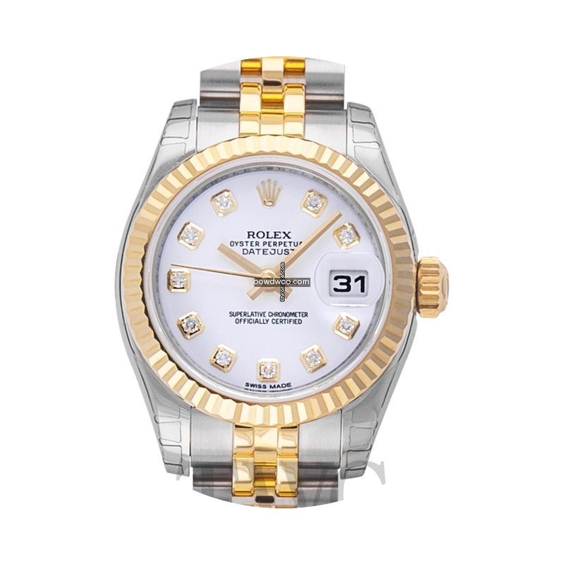 Rolex Lady Datejust White Dial - 179173 ...