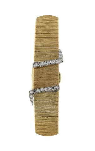 Baume & Mercier Vintage 14k Gold Dia...