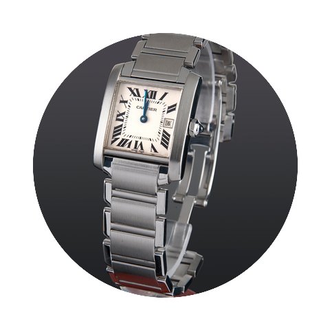 Cartier tank francaise steel quartz medi...