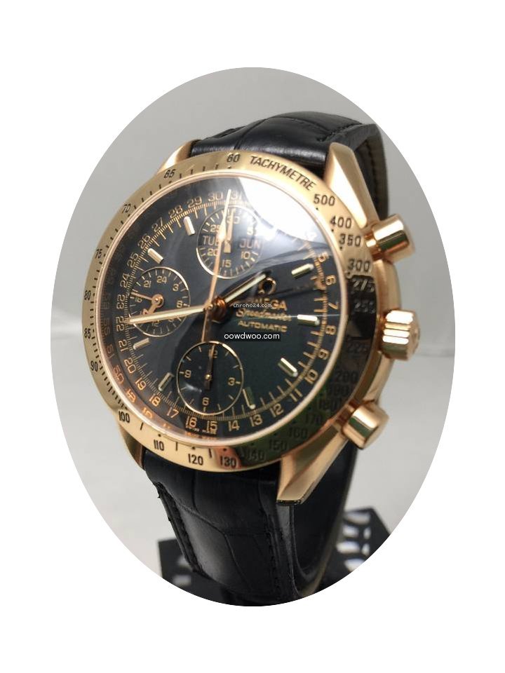 Omega Speedmaster Triple Calendar Pink G...