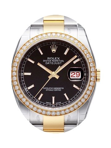 Rolex Datejust 36 Edelstahl Gelbgold Dia...