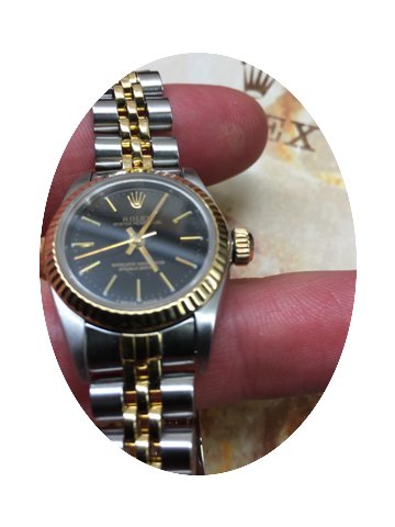 Rolex Two Tone 69173 Black Dial...