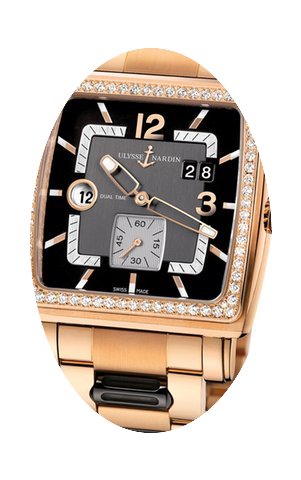 Ulysse Nardin Quadrato Dual Time Mens Wa...