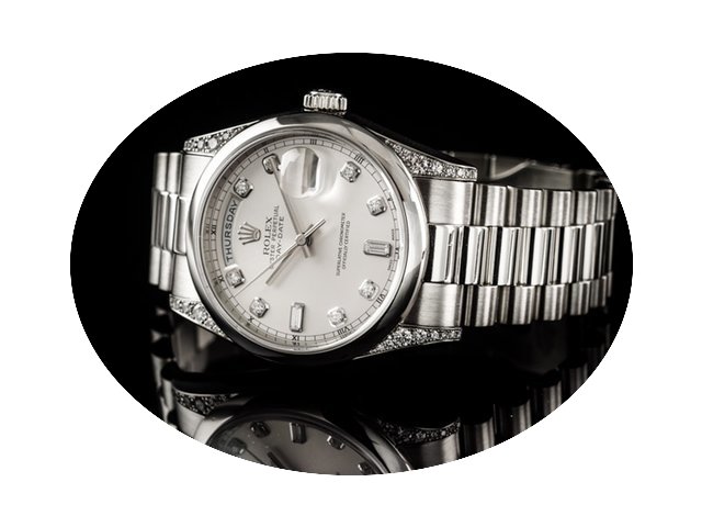 Rolex Day Date Platin Mit Brilliantbesat...