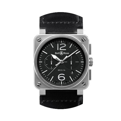 Bell & Ross AVIATION BR03 STEEL CHRO...
