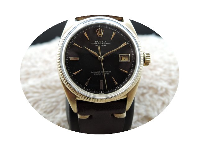 Rolex DATEJUST 6605 18K Yellow Gold with...