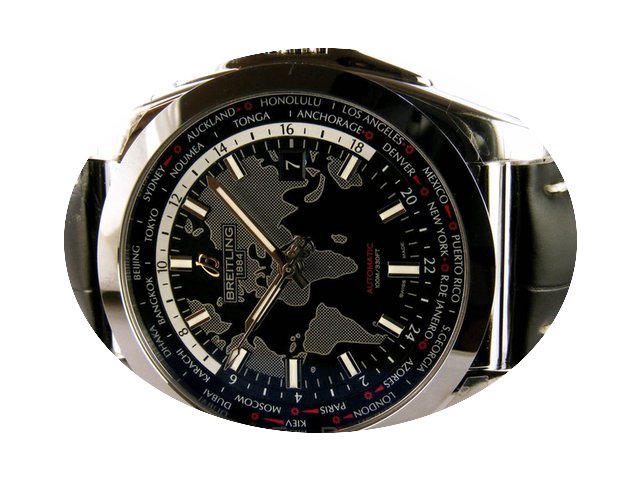 Breitling Galactic Unitime in acciaio AU...