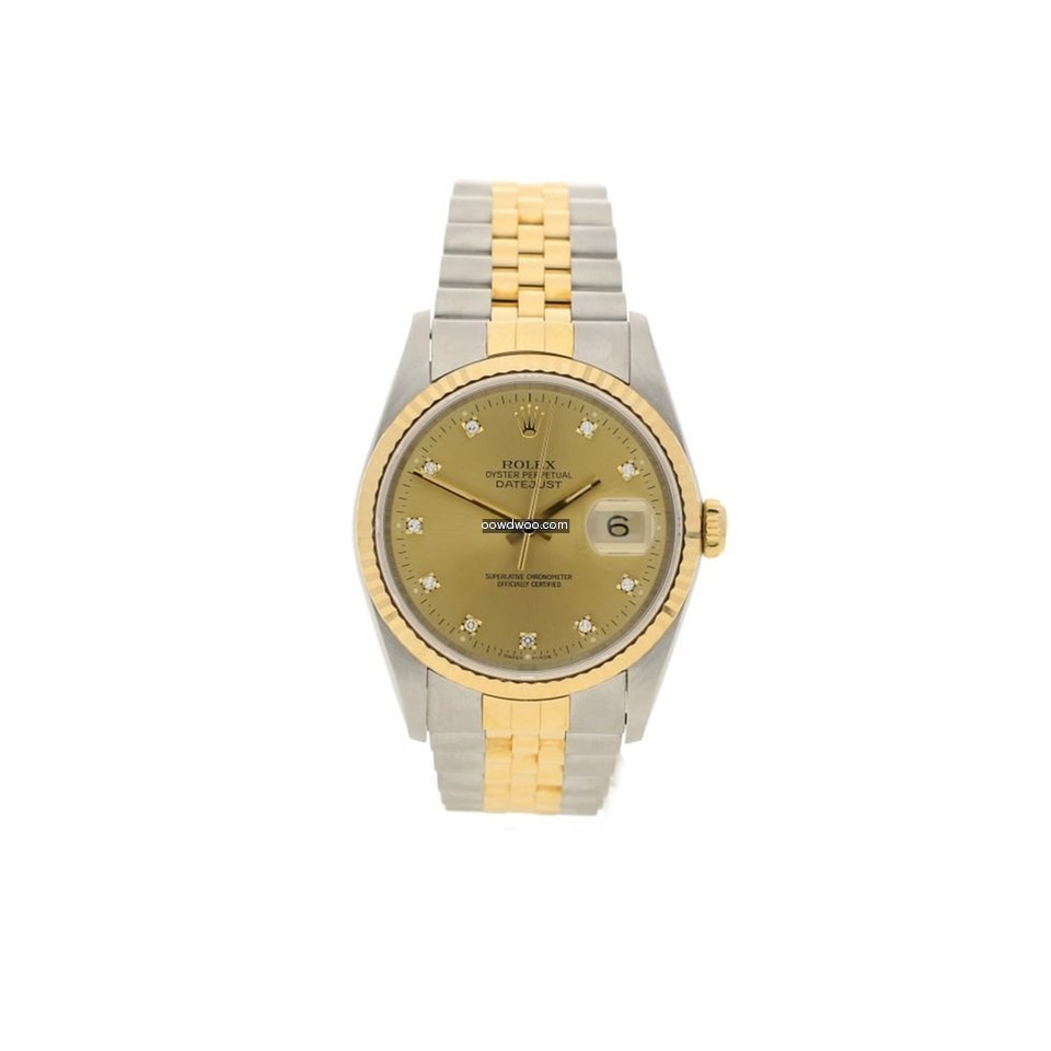 Rolex Datejust 16233 - Mens Watch - Diam...