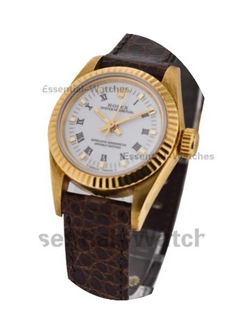 Rolex Used Ladies No Date 67108 Yellow G...
