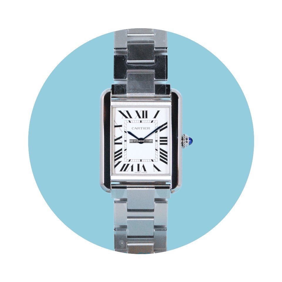 Cartier Tank Solo Kleines Modell Stahl S...