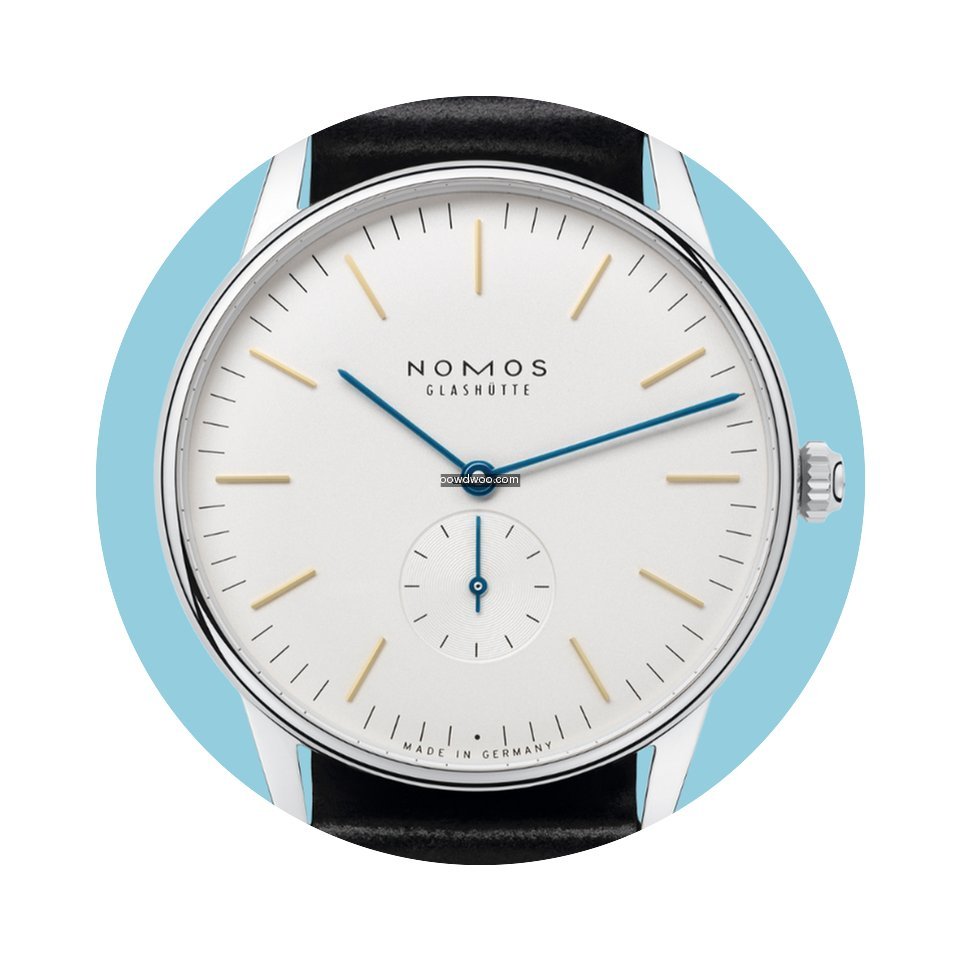 Nomos Glashütte Orion 38 Edelstahlboden...