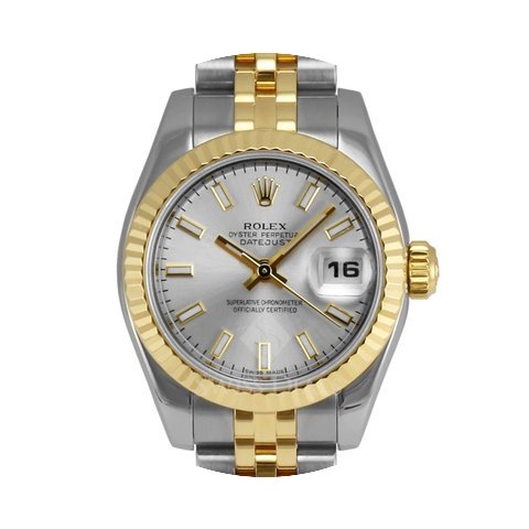Rolex Datejust Steel and Gold Silver Sti...