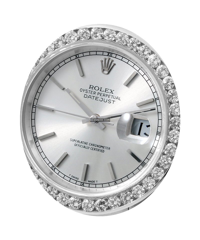 Rolex SS Datejust Silver Dial Custom 2.5...
