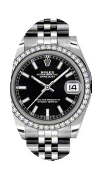 Rolex Datejust Ladies Midsize 178384-BLK...
