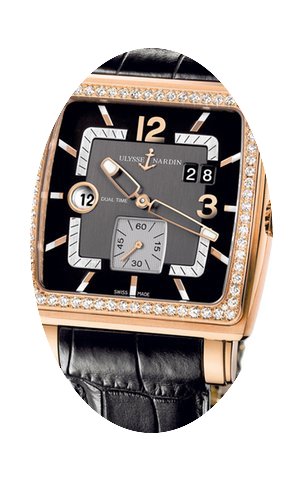 Ulysse Nardin Quadrato Dual Time Mens Wa...