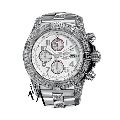Breitling Custom Diamond Breitling Super...